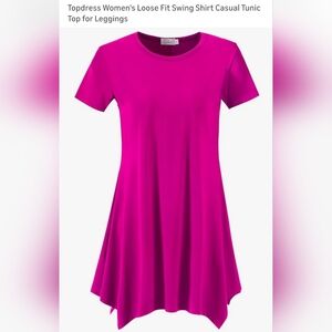 Women's Pink Casual Tunic Top